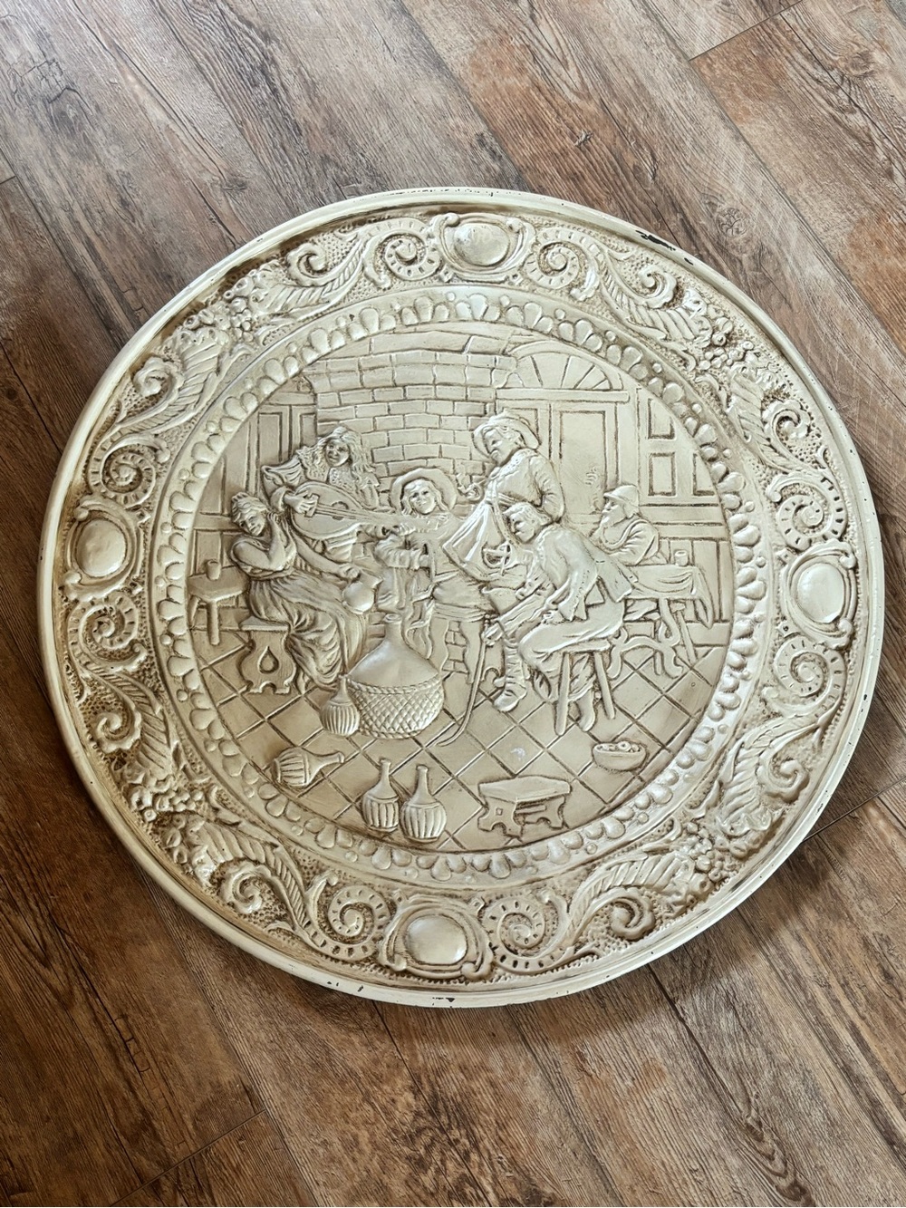 Vintage Wall Art of a Tavern Scene 25”